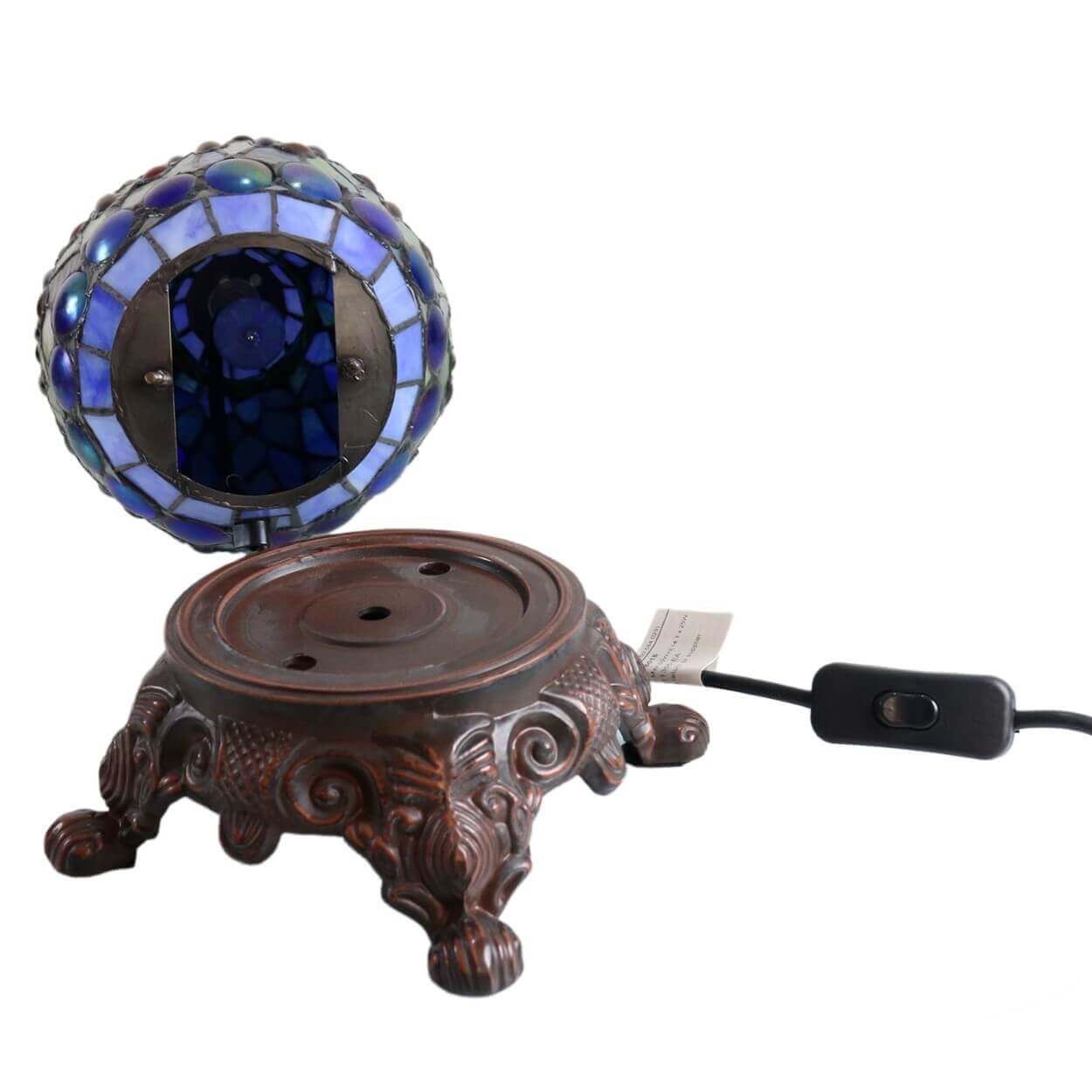 Gems & Dragonflies Tiffany Stained Glass Table Lamp (Available in 2 Colors)