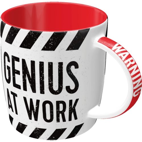 "Genius At Work" Ceramic Coffee Mug