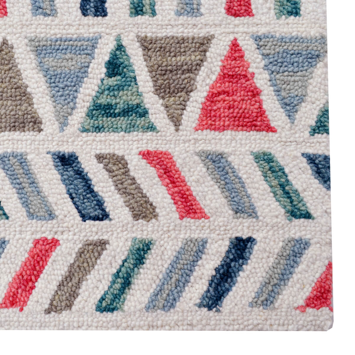 Geo Pattern Handmade Woolen Rug (Available in 3 Sizes)