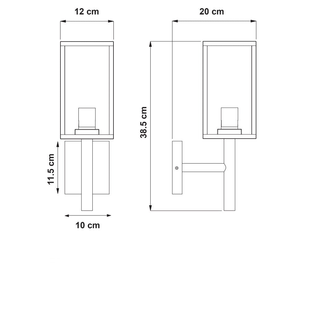 Geometric Appeal Style Outdoor Wall Light