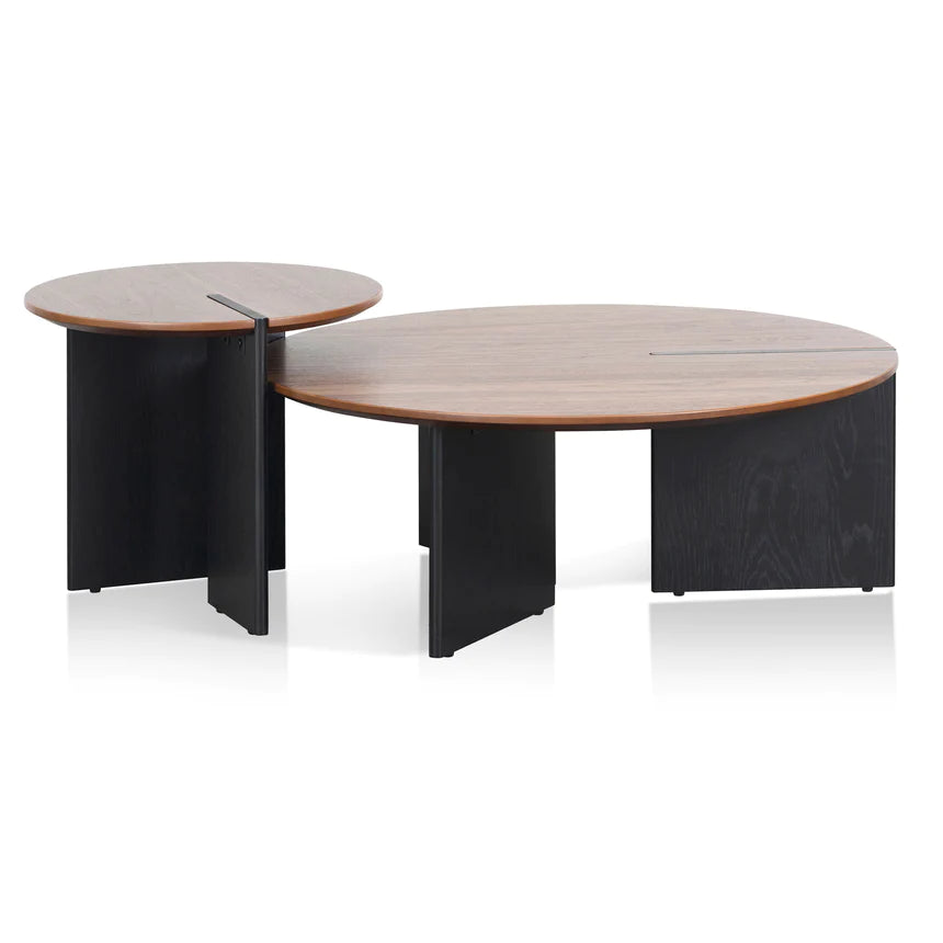 Geometric Engineered Wood Coffee Table - Set of 2