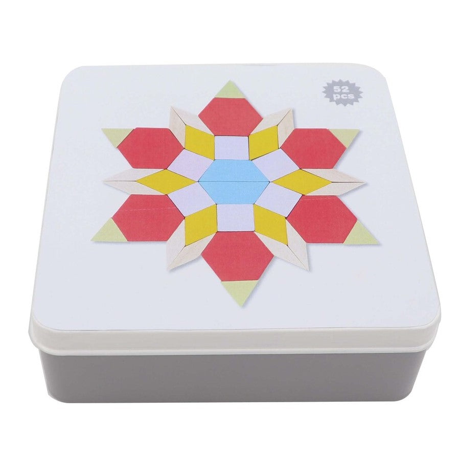 Geometric Tile Shape Block Game In Tin