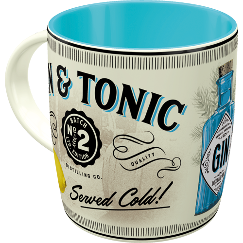 Gin & Tonic Served Cold - Ceramic Coffee Mug