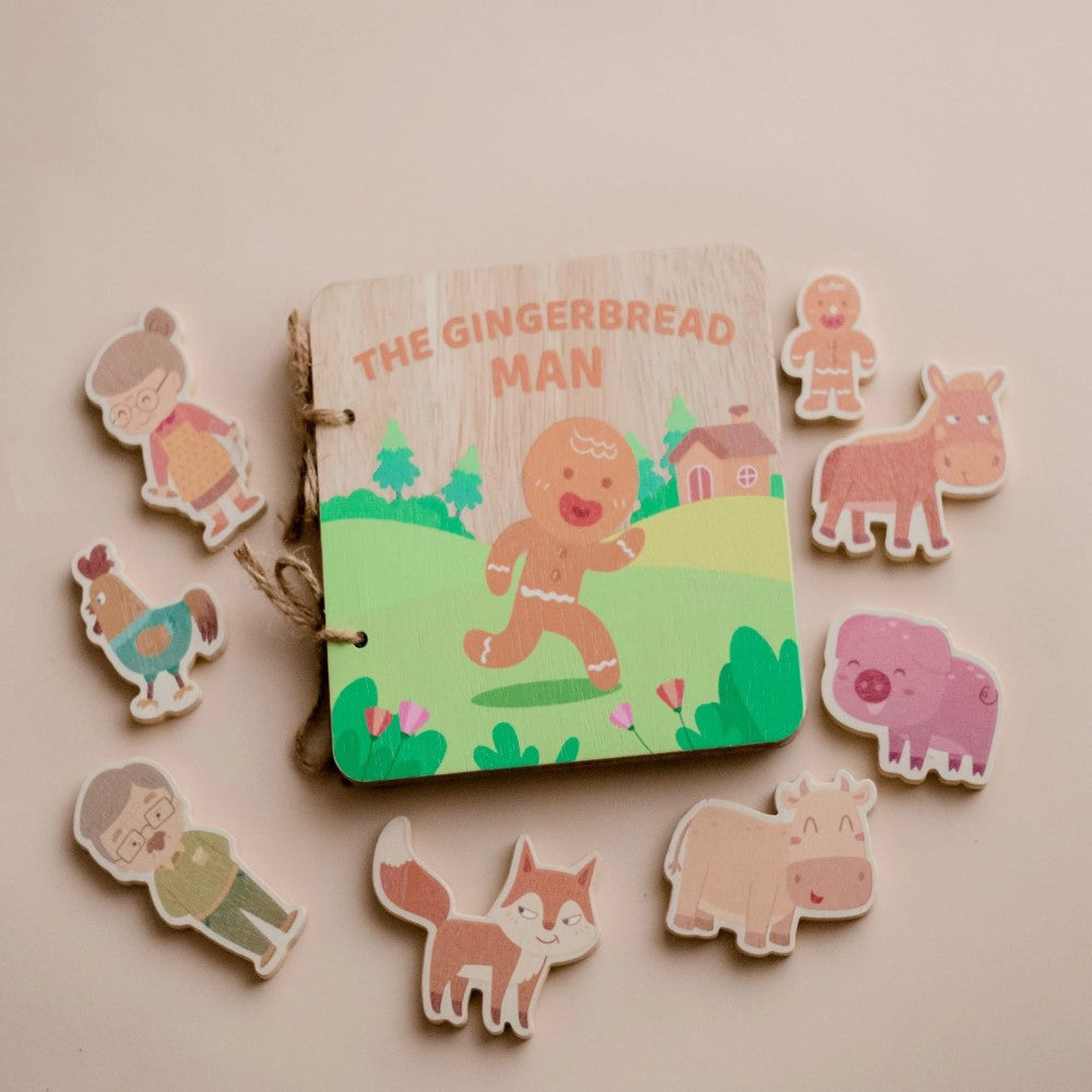 Gingerbread Double Side Man Book & Play Set