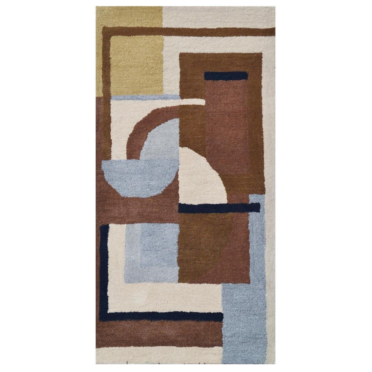 Glasco Modern Handmade Woolen Rug