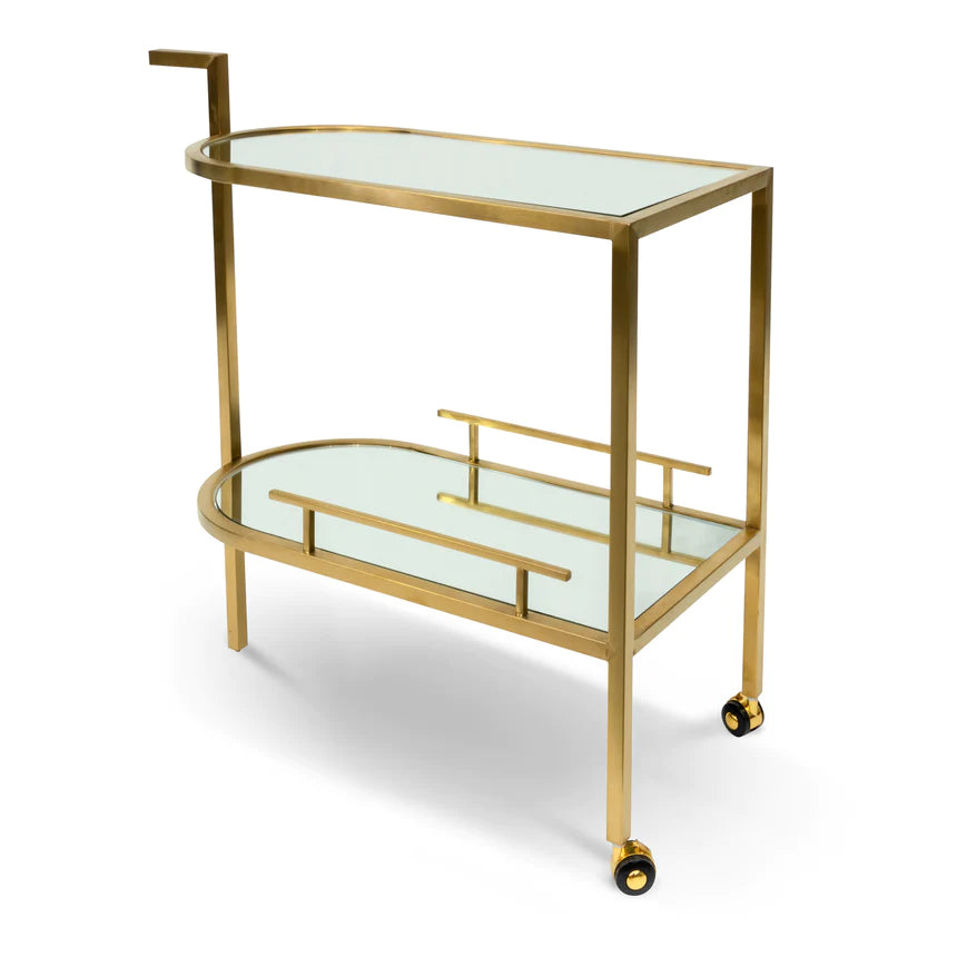 Glass Metal Royal Bar Cart