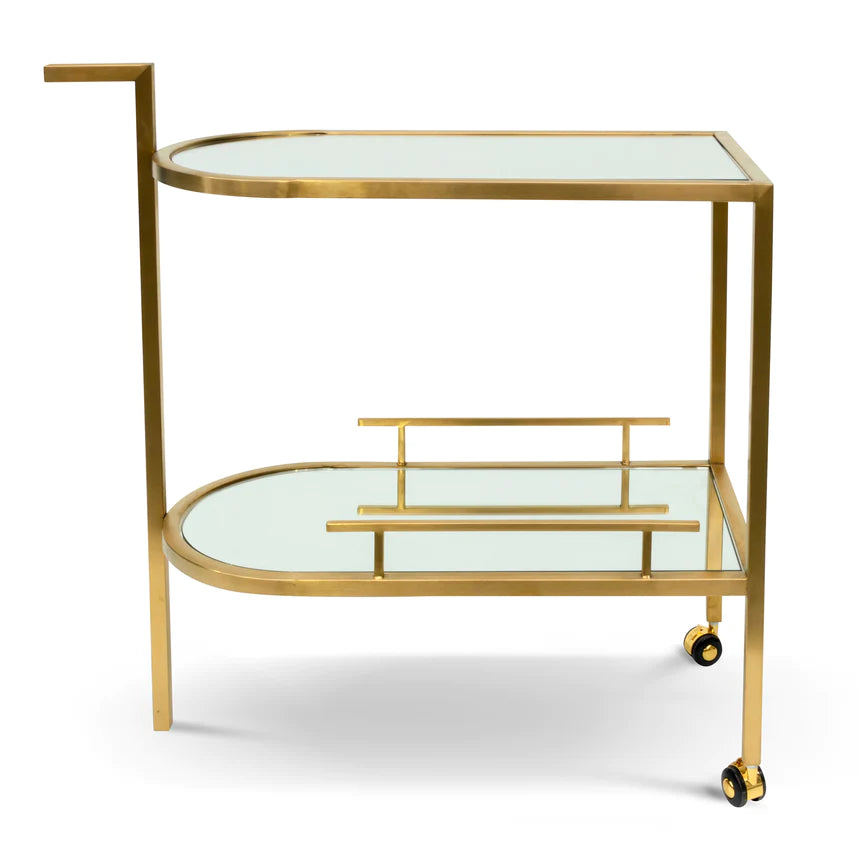 Glass Metal Royal Bar Cart