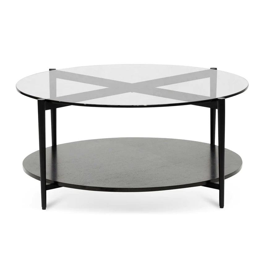 Glass & Steel Symphony Coffee Table 93.8cms