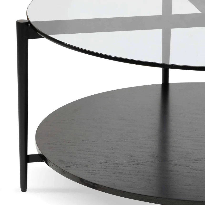 Glass & Steel Symphony Coffee Table 93.8cms