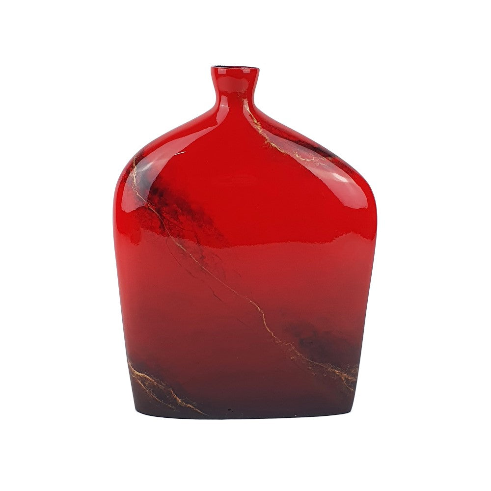 Glossy Mirage Flat Shaped Vase - (Available in 2 Sizes)