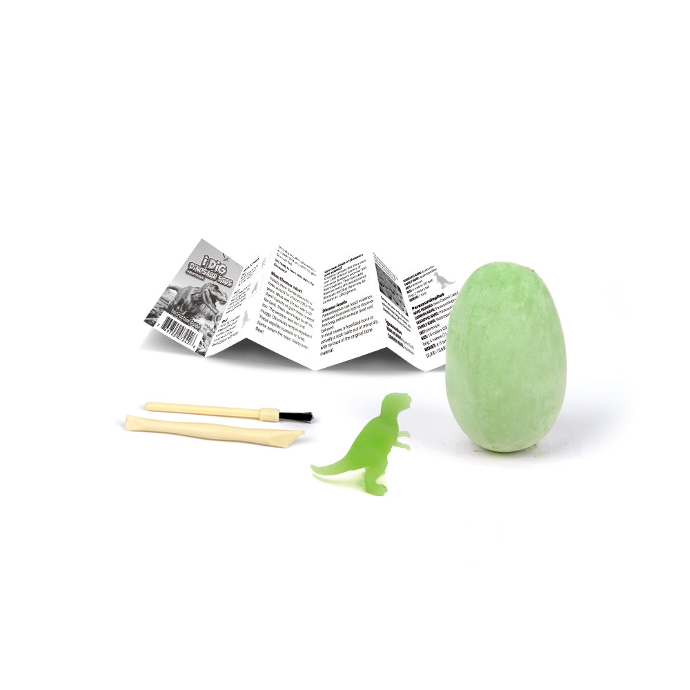 Glow-in-the-Dark Dino Egg Set - 4 Fossil Fun Eggs