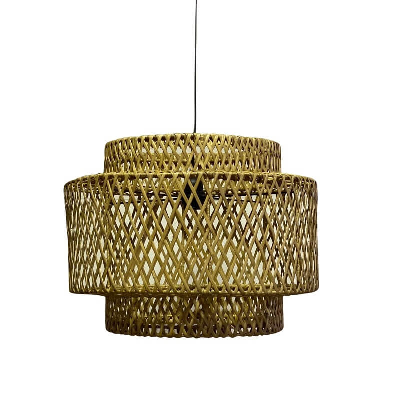 Glowing Rattan Pendant - Short