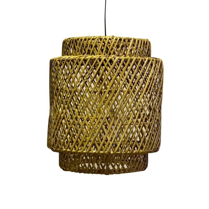 Glowing Rattan Pendant - Tall