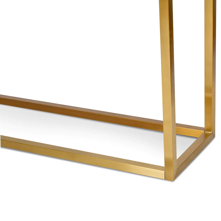 Golden Frame Glass Console Table 160cms