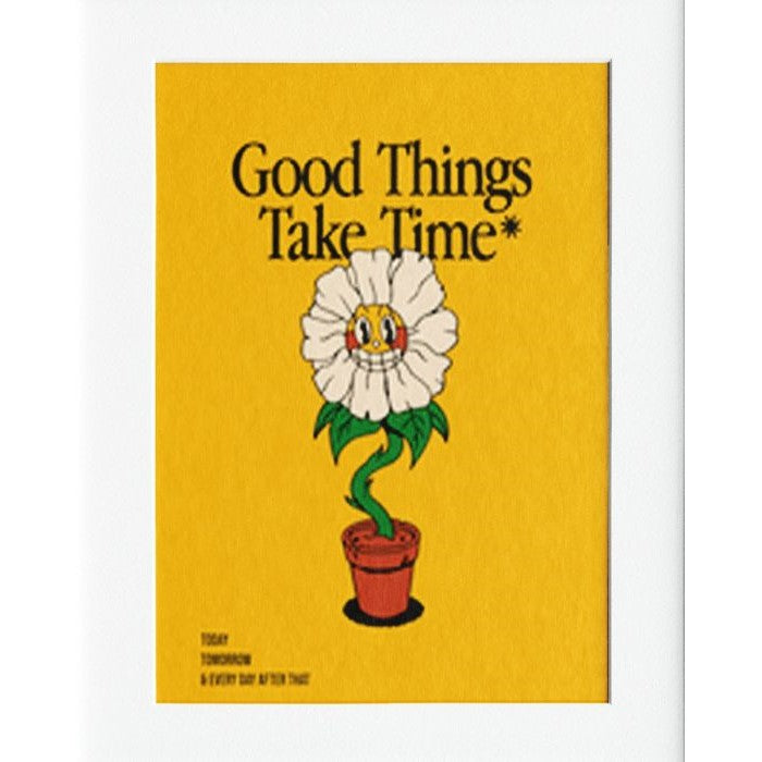 Good Things Mounted Print Wall Decor - 40x50cms