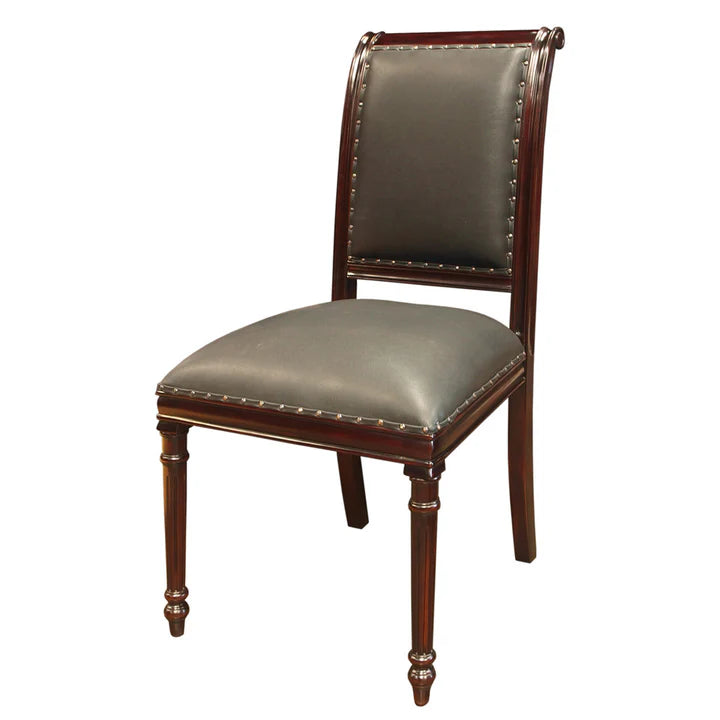 Graceful Living Chester Cushioned Dining Chair - Rose Mahogany & Grey