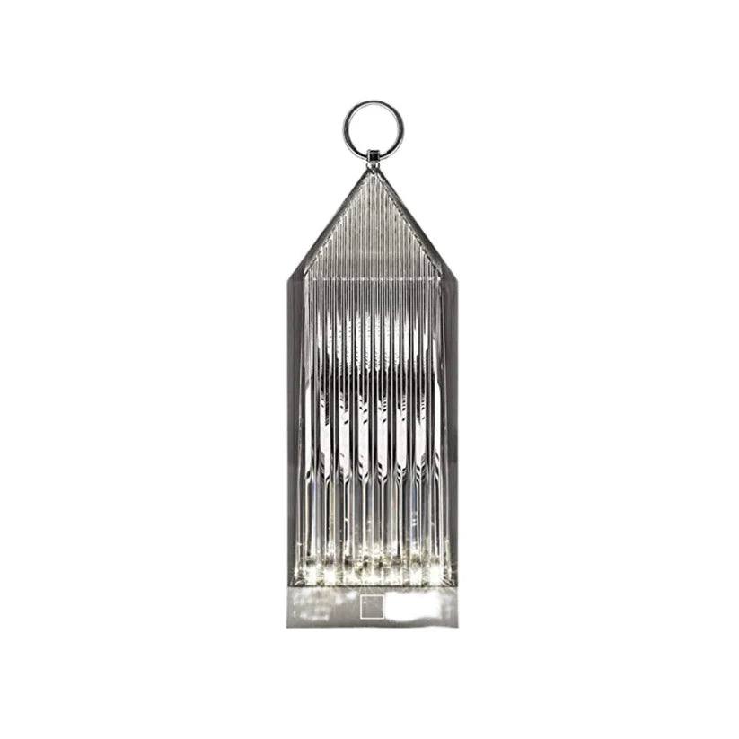 Graceful Luxury Acrylic Crystal Lantern- Grey