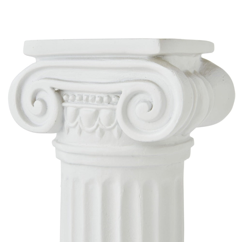 Greek Column Pillars Candle Holder - Tall White