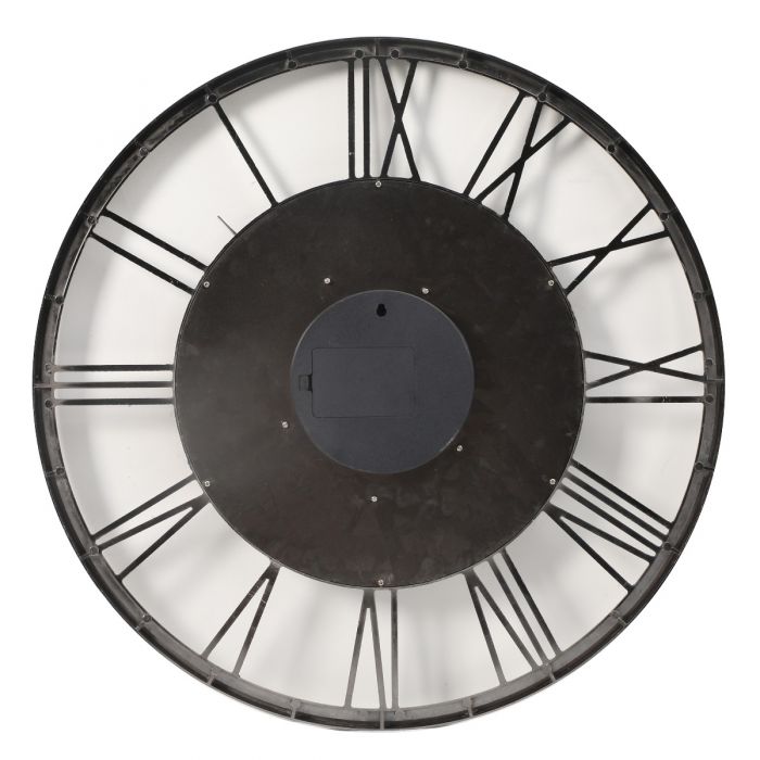 Greenwich Iron Industrial Gear Movement Wall Clock - 62cms