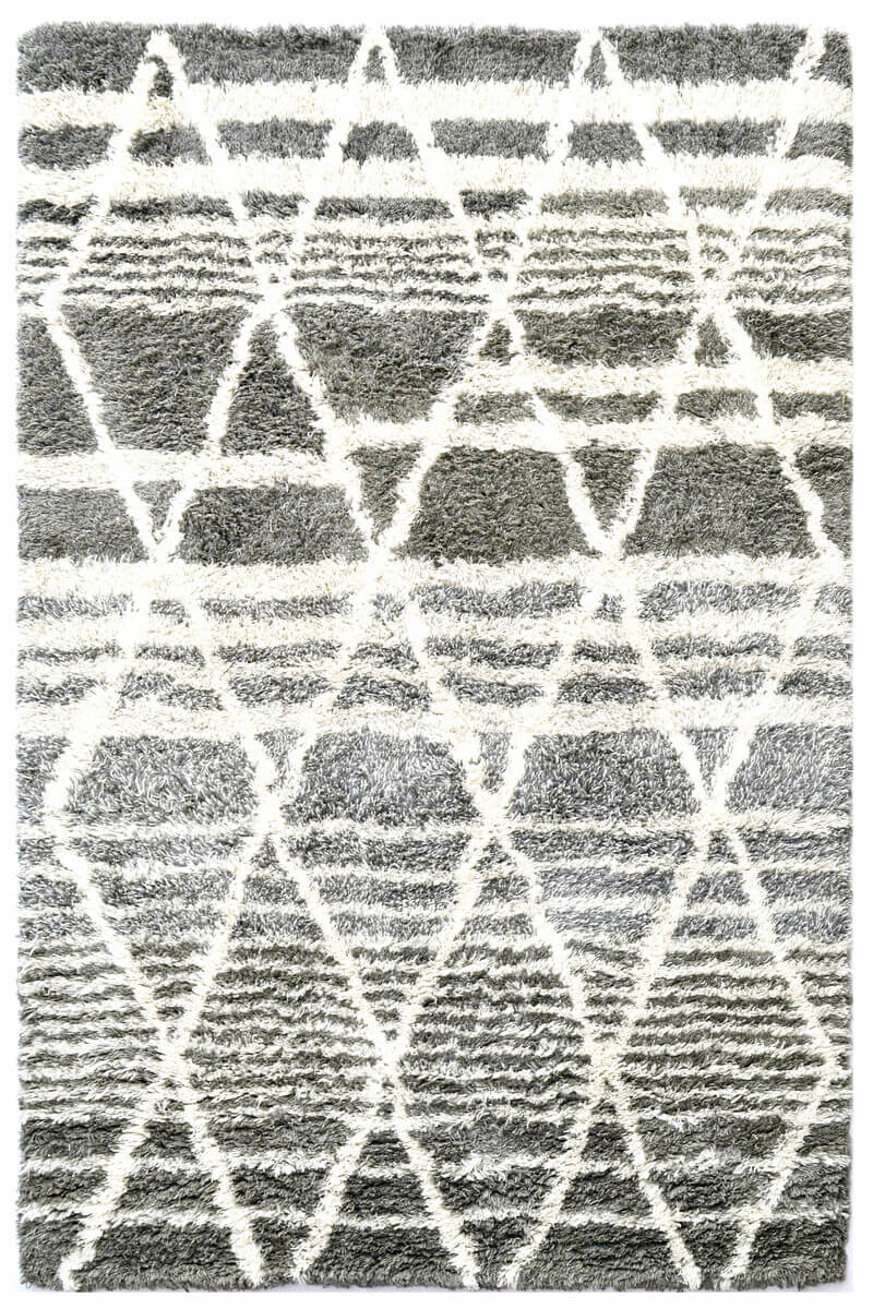 Grey Gradient Pattern Handmade Woolen Rug (Available in 3 Sizes)