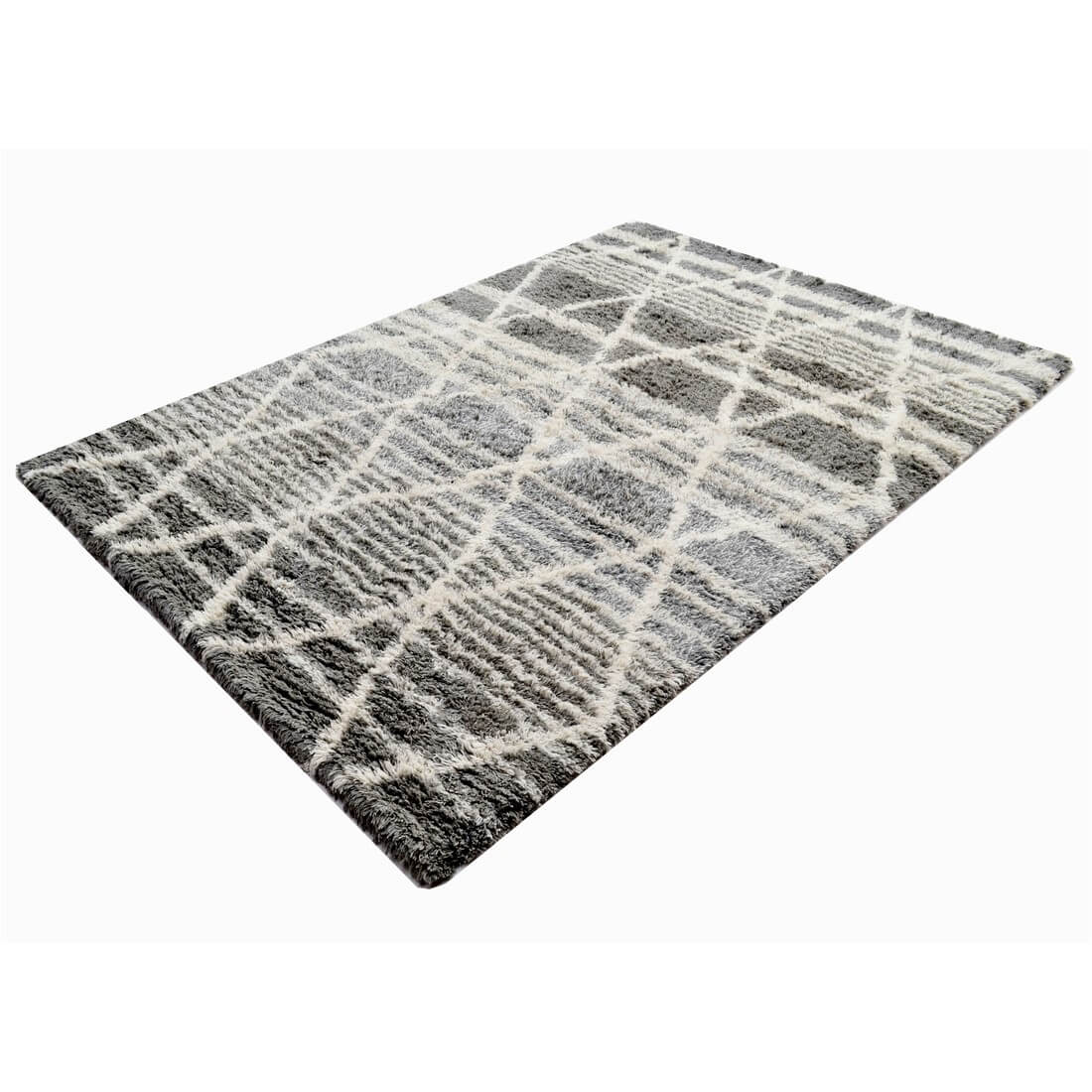 Grey Gradient Pattern Handmade Woolen Rug (Available in 3 Sizes)