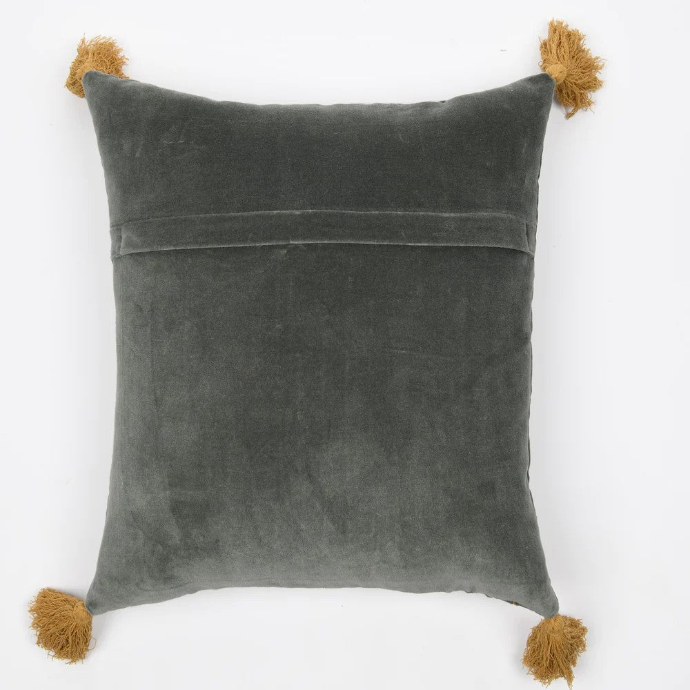 Grey Motif Hand Tufted Cushion Cover 50 x 50cms