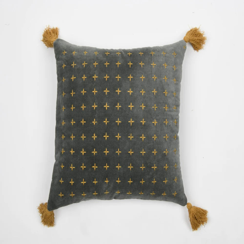 Grey Motif Hand Tufted Cushion Cover 50 x 50cms