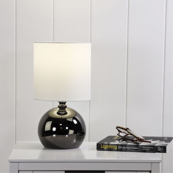 Gunmetal Finish ON / OFF Touch Lamp