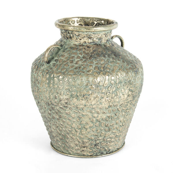 Hammered Urn-Antique Gold Plant Pot - 30x36cms