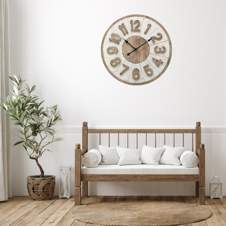 Hamptons Giro Wall Clock 70cms