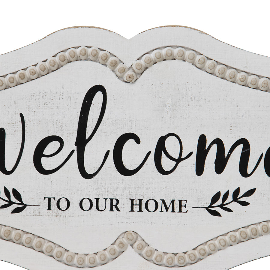 Hamptons Style 'Welcome To Our Home' Wall Art