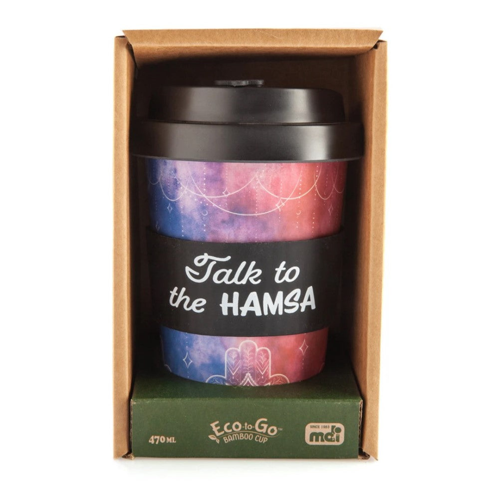 'Talk to the Hamsa' Bamboo Cup