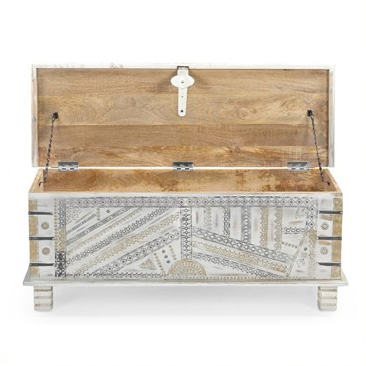 Handcrafted Eclectic Storage Coffee Table