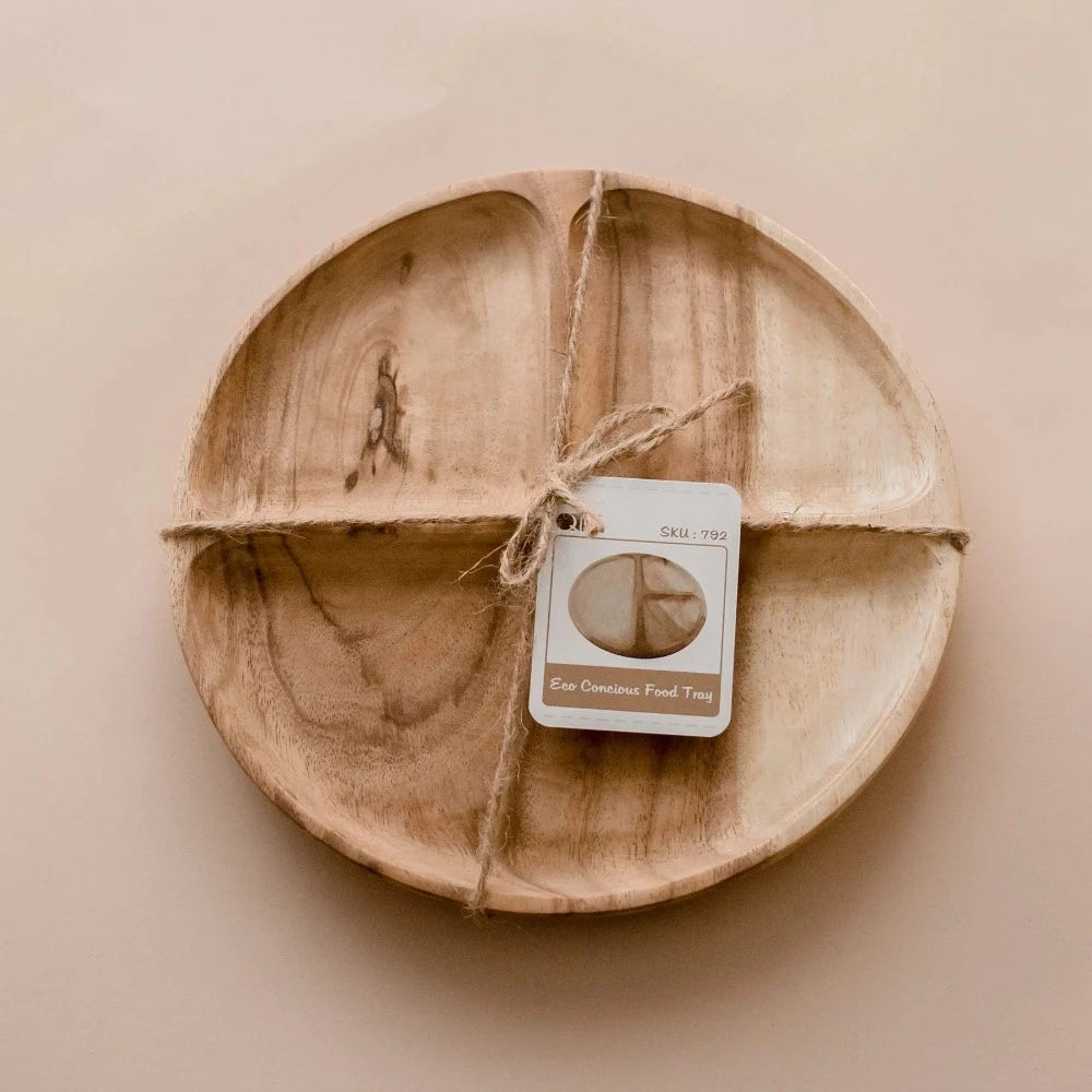 Handcrafted Eco Wooden Food Tray