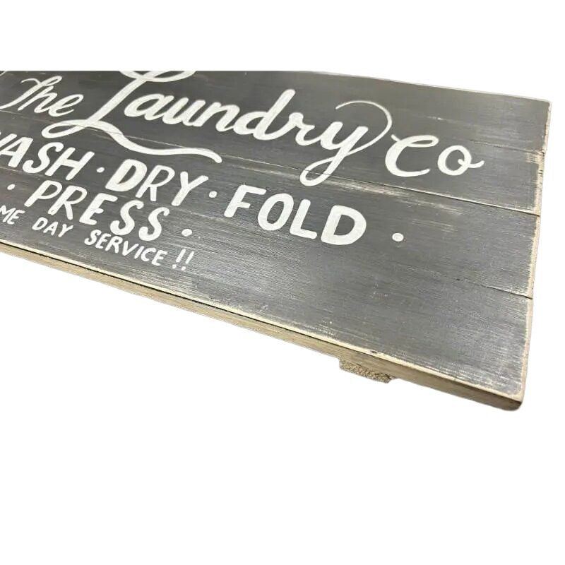 Handcrafted Laundry Co Wall Art - 40x3x20cms