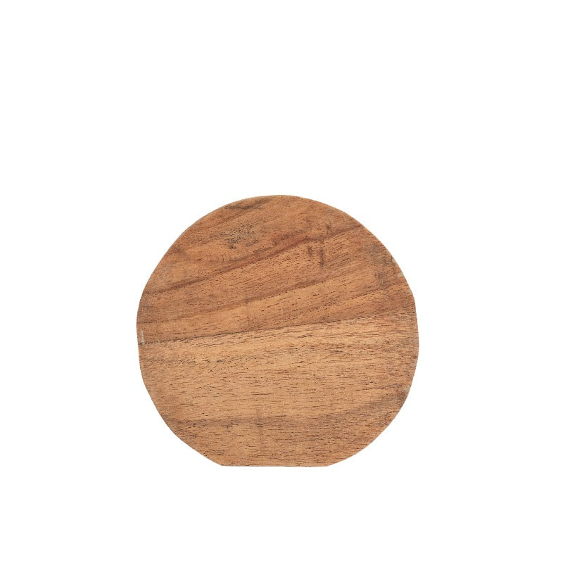 Handcrafted Mango Wood Natural Coaster - 4-Pcs