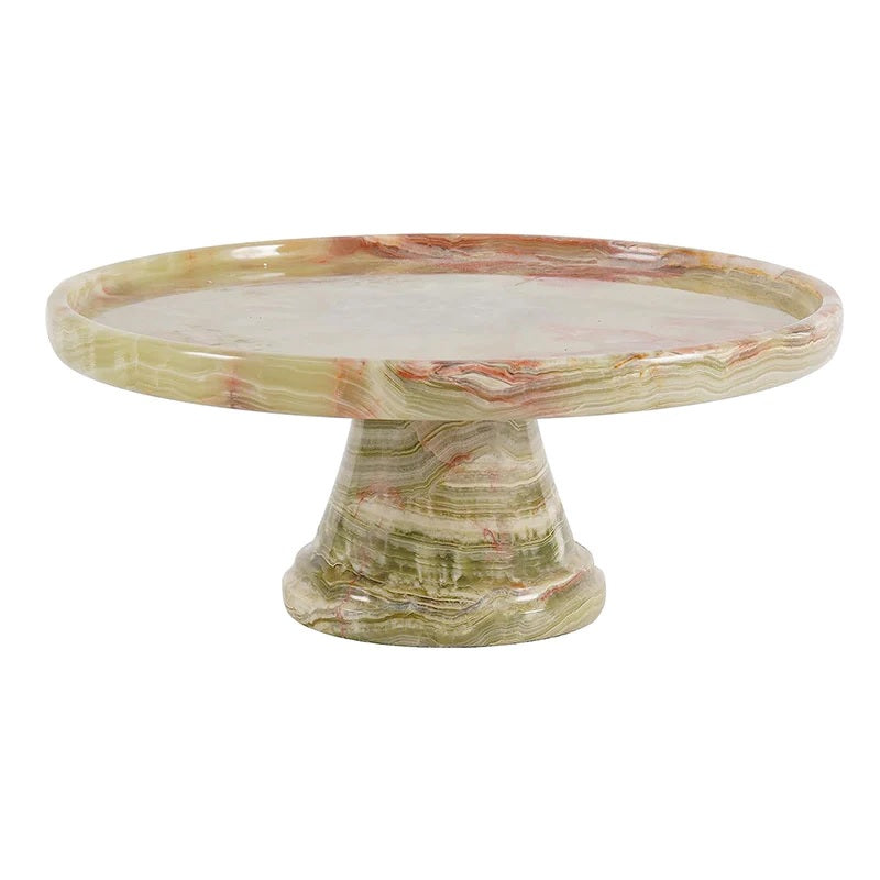 Handcrafted Marble Cake Stand (Available in 2 Colors)