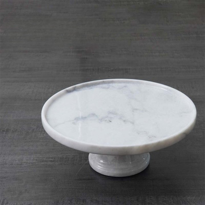 Handcrafted Marble Cake Stand (Available in 2 Colors)