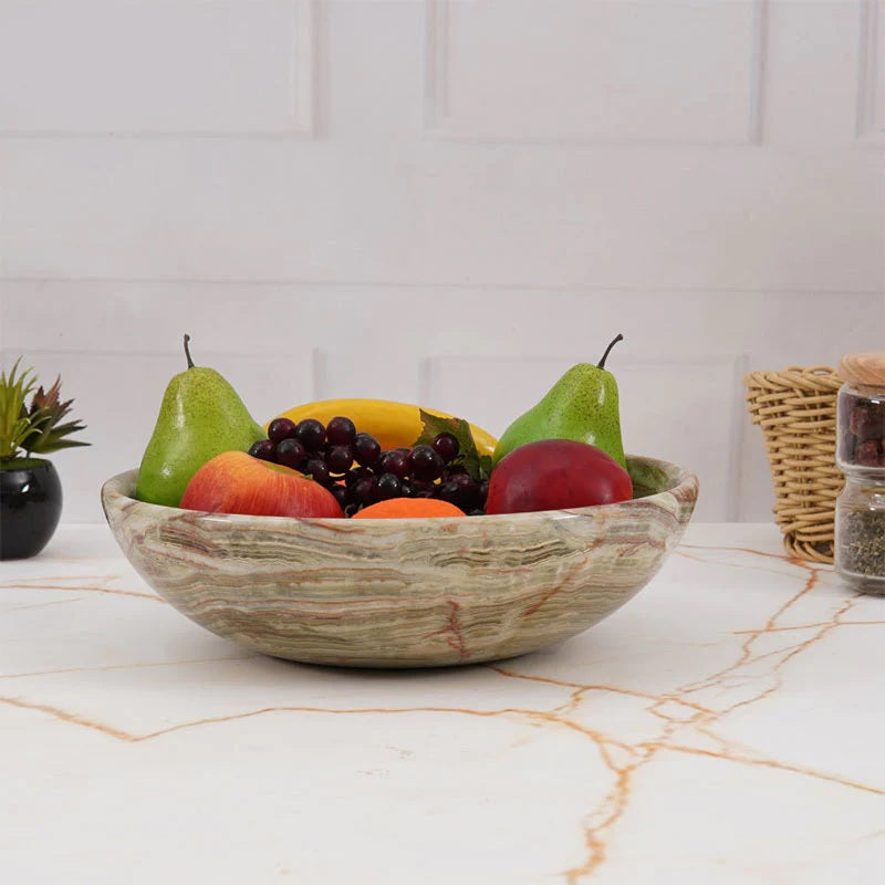 Handcrafted Marble Fruit Bowl (Available in 2 Colors)