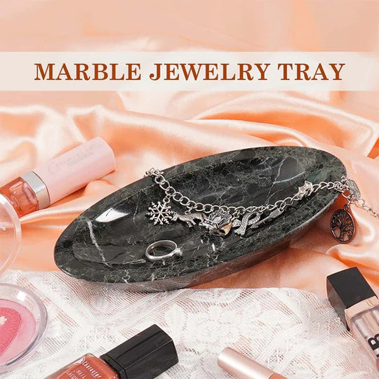 Handcrafted Marble Jewelry Tray - Available in 3 Colors