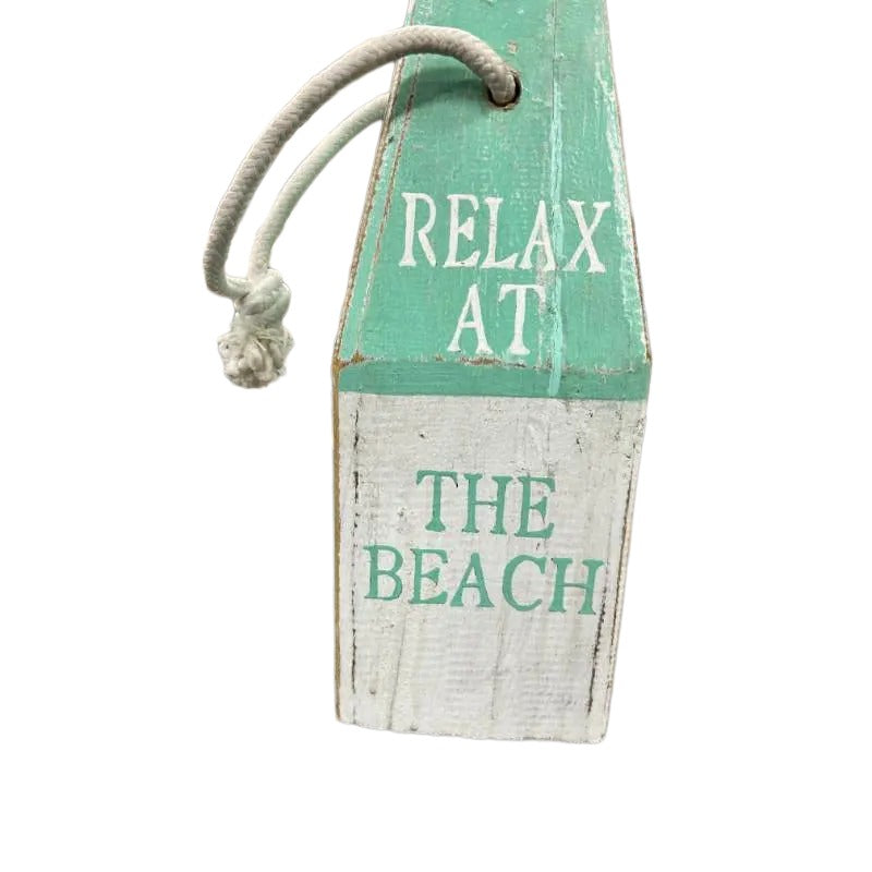 Handcrafted Sky-Blue Beach House Door Stop -13x13x30cms