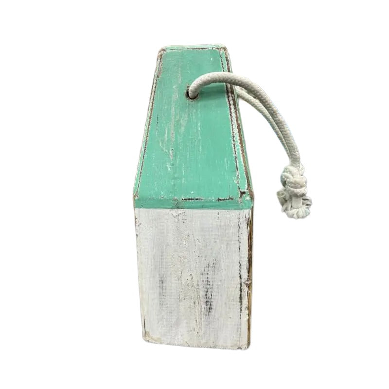 Handcrafted Sky-Blue Beach House Door Stop -13x13x30cms