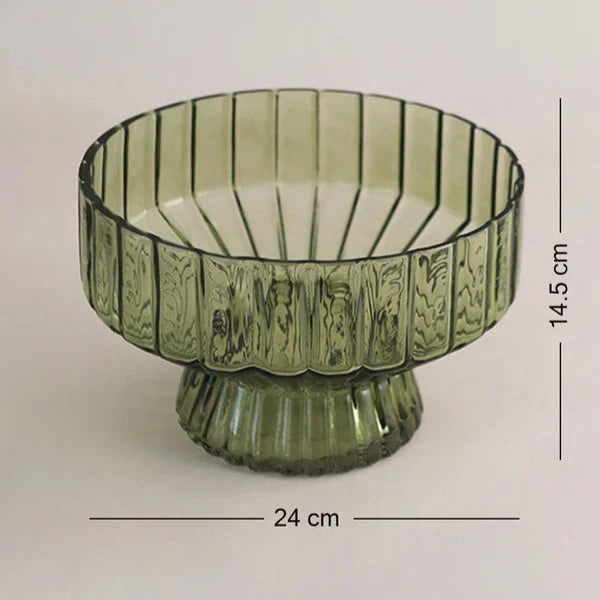 Handcrafted Verona Green Glass Vessel