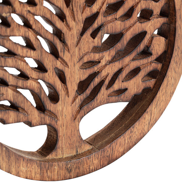 Handcrafted Wooden Tree-of-Life Trivet