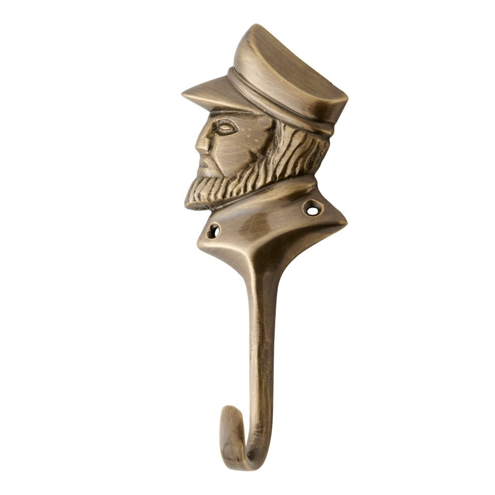 Handmade Brass Captain Wall Hook