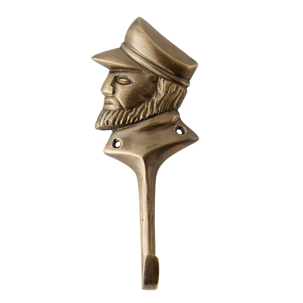 Handmade Brass Captain Wall Hook