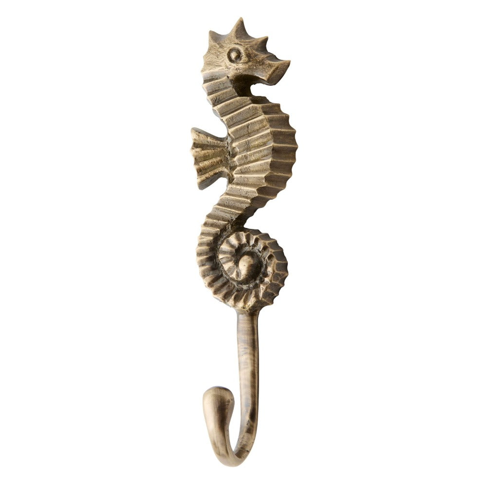 Handmade Brass Seahorse Wall Hook