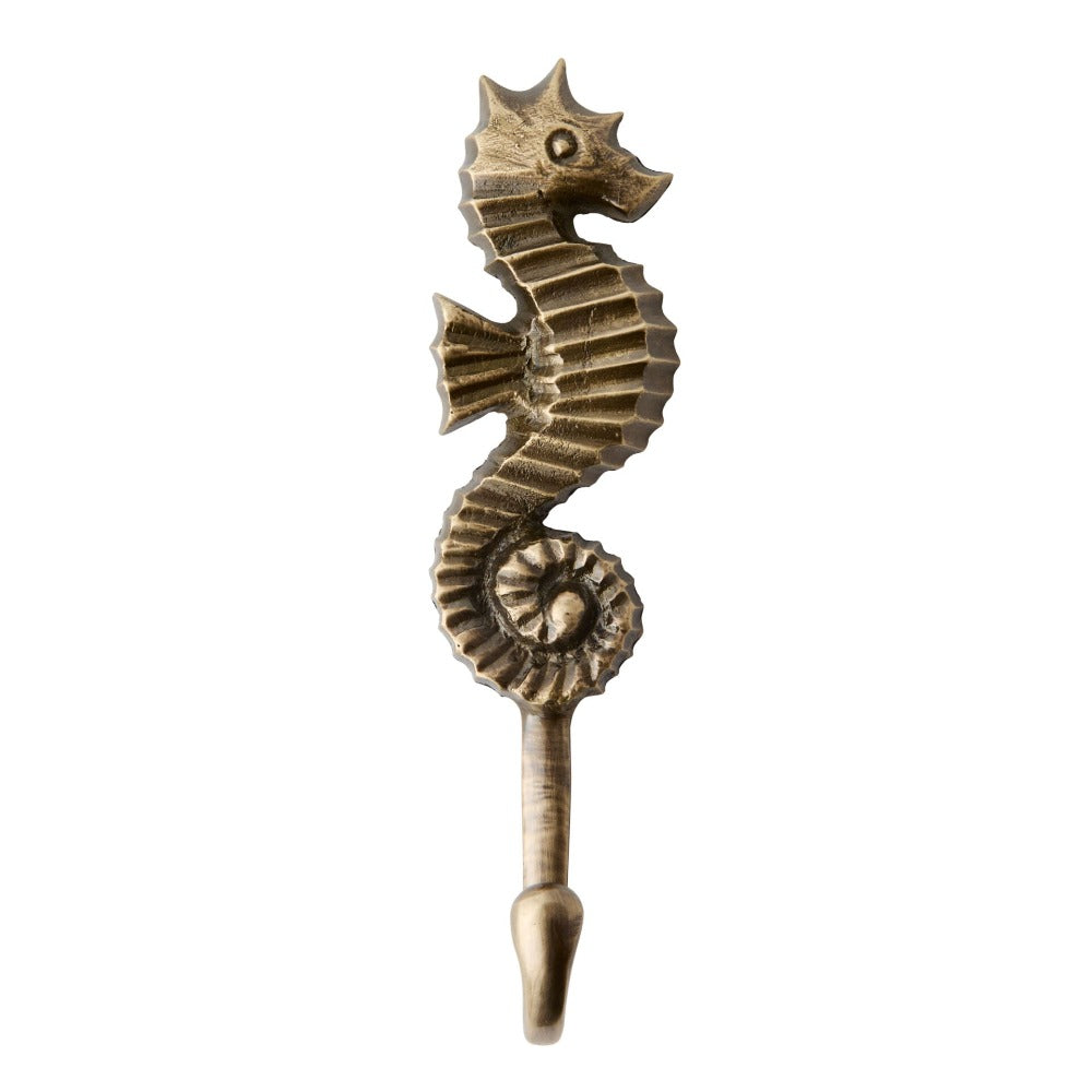 Handmade Brass Seahorse Wall Hook