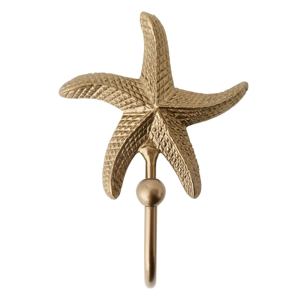 Handmade Brass Starfish Wall Hook