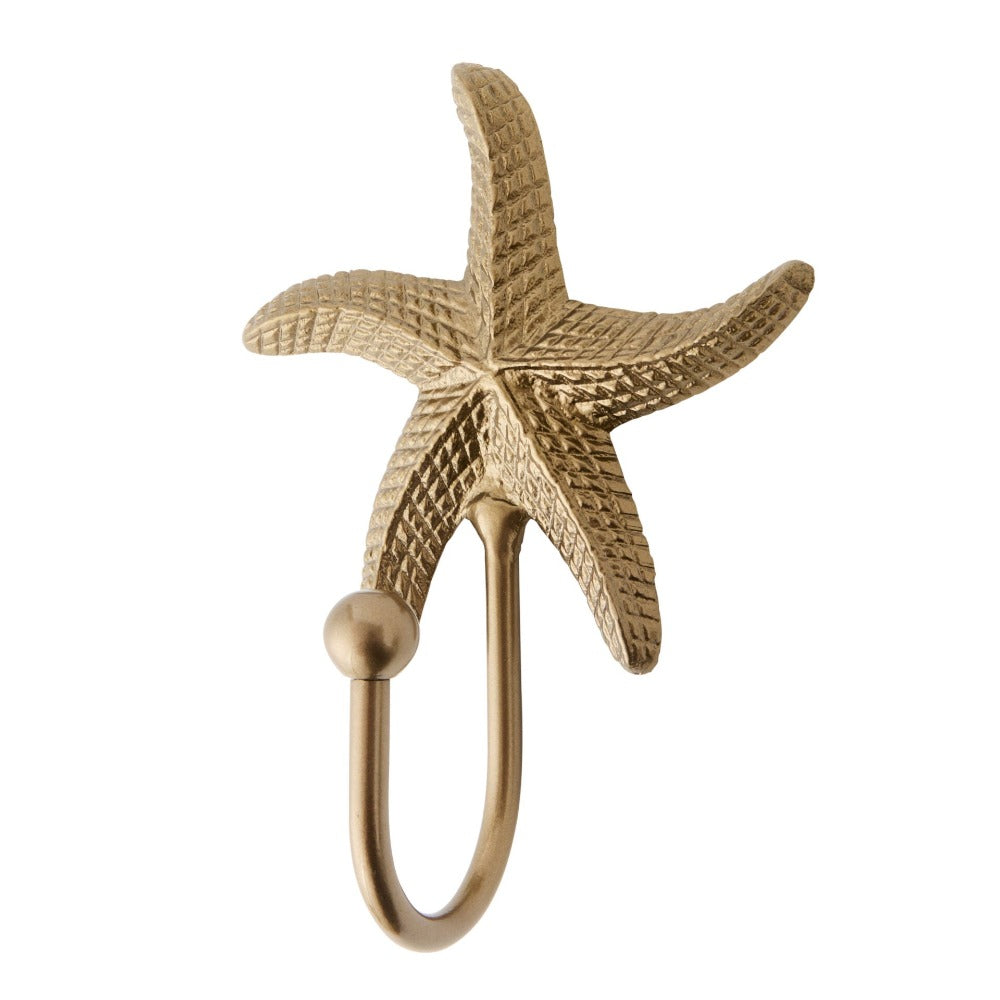 Handmade Brass Starfish Wall Hook